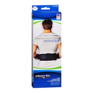 Sportaid Sport Aid 6 Inch Black Back Support Medium To Large - 1 Ea