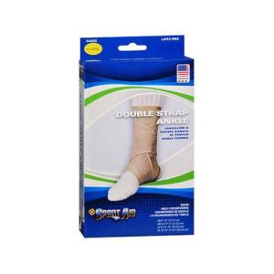 Double Strap Sport Aid Ankle Support XL - 1 Ea