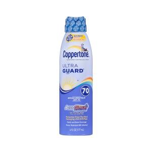 Coppertone UltraGuard AccuSpray Broad Spectrum SPF 70 Sunscreen Spray 6 Fl. Oz. Aerosol Can