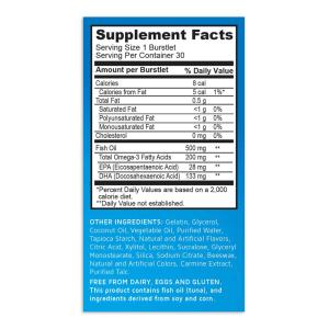 Bioglan Kids Smart, Hi DHA-Omega 3 Fish Oil, Berry Flavor, 30 Chewable Burstlets