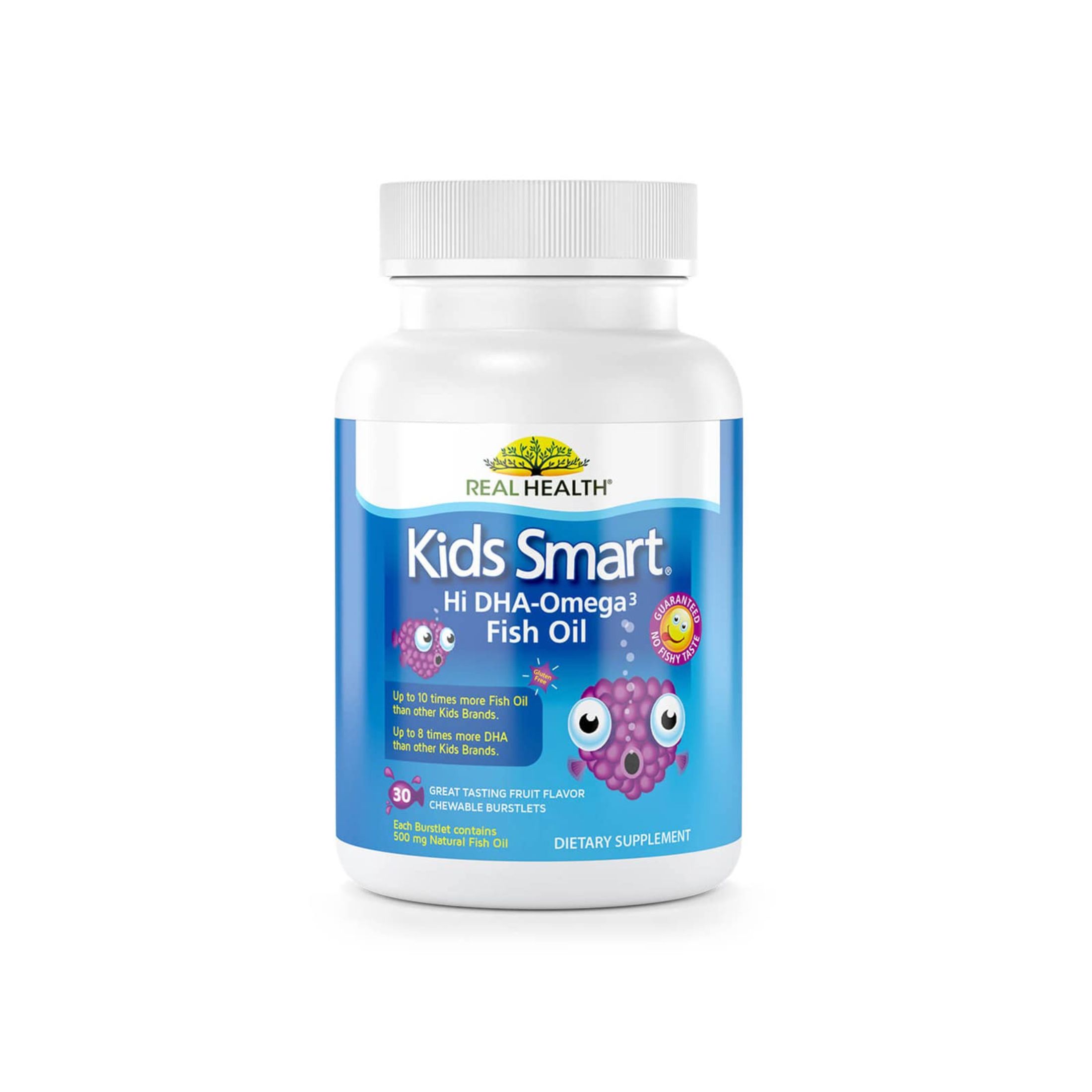 Bioglan Kids Smart, Hi DHA-Omega 3 Fish Oil, Berry Flavor, 30 Chewable Burstlets