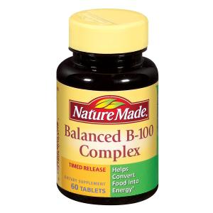 Nature Made Balanced Vitamin B-100 Complex Time Release Tablets