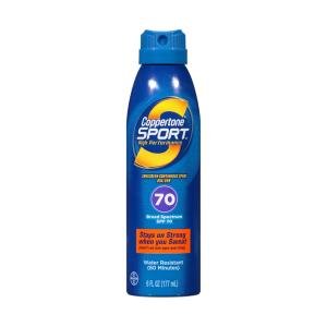 Coppertone Sport Sunscreen, High Performance, Continuous Spray, Broad Spectrum SPF 70