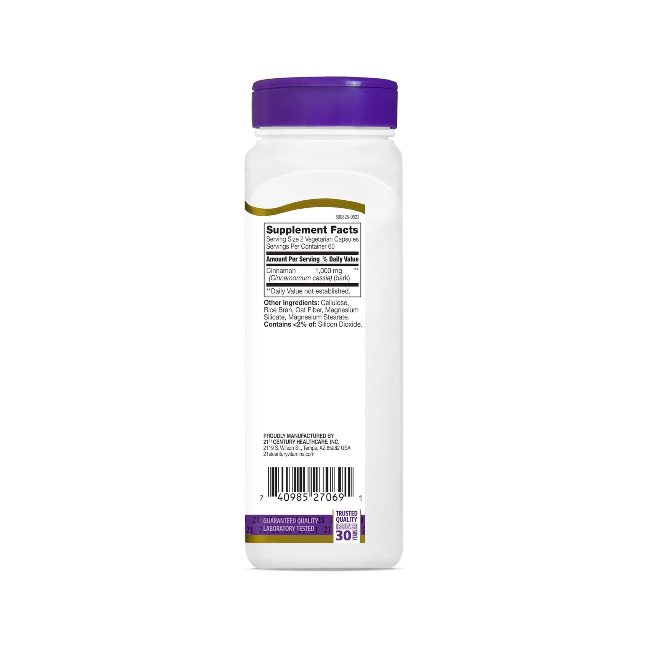 21st Century Cinnamon, 1,000 Mg, 120 Vegetarian Capsules