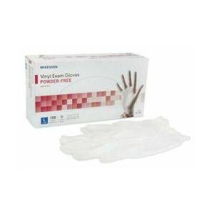 McKesson Exam Glove Nonsterile Powder Vinyl Smooth Clear Small -box Of 100