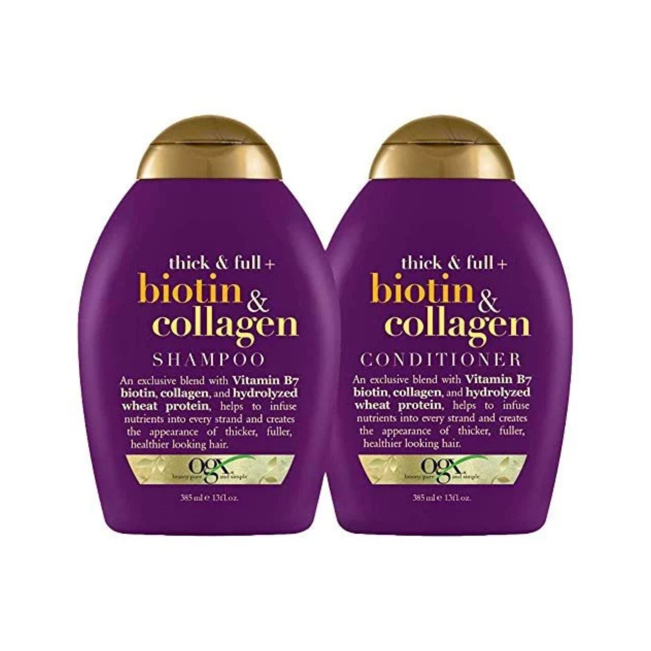 OGX Thick & Full + Biotin & Collagen Shampoo 13 Fl. Oz. Bottle