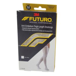 Futuro Anti-Embolism Thigh High Length Stockings, M, Short