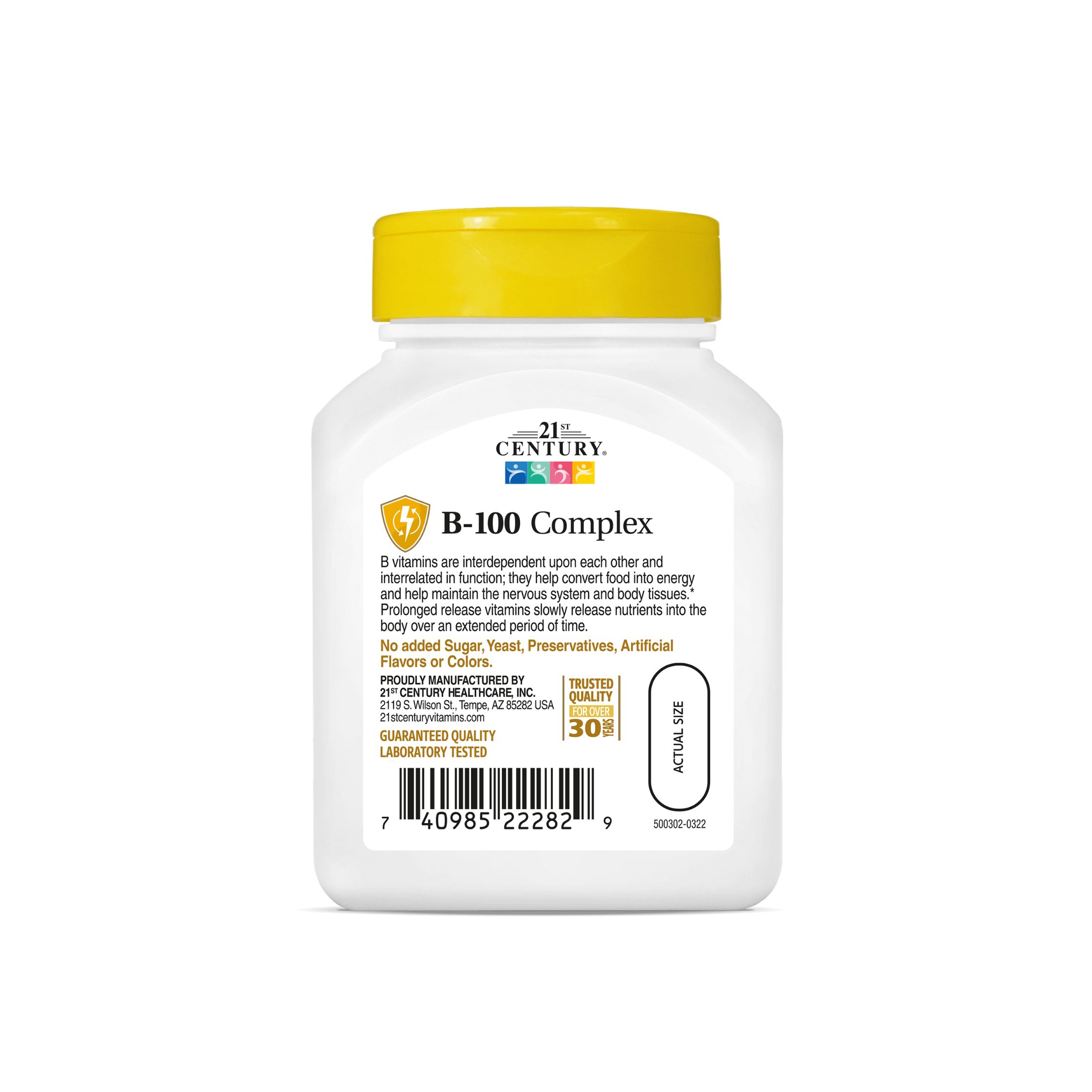 21st Century Vitamin B Prolonged Release B-100 Complex