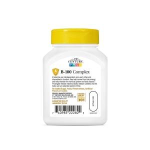 21st Century Vitamin B Prolonged Release B-100 Complex
