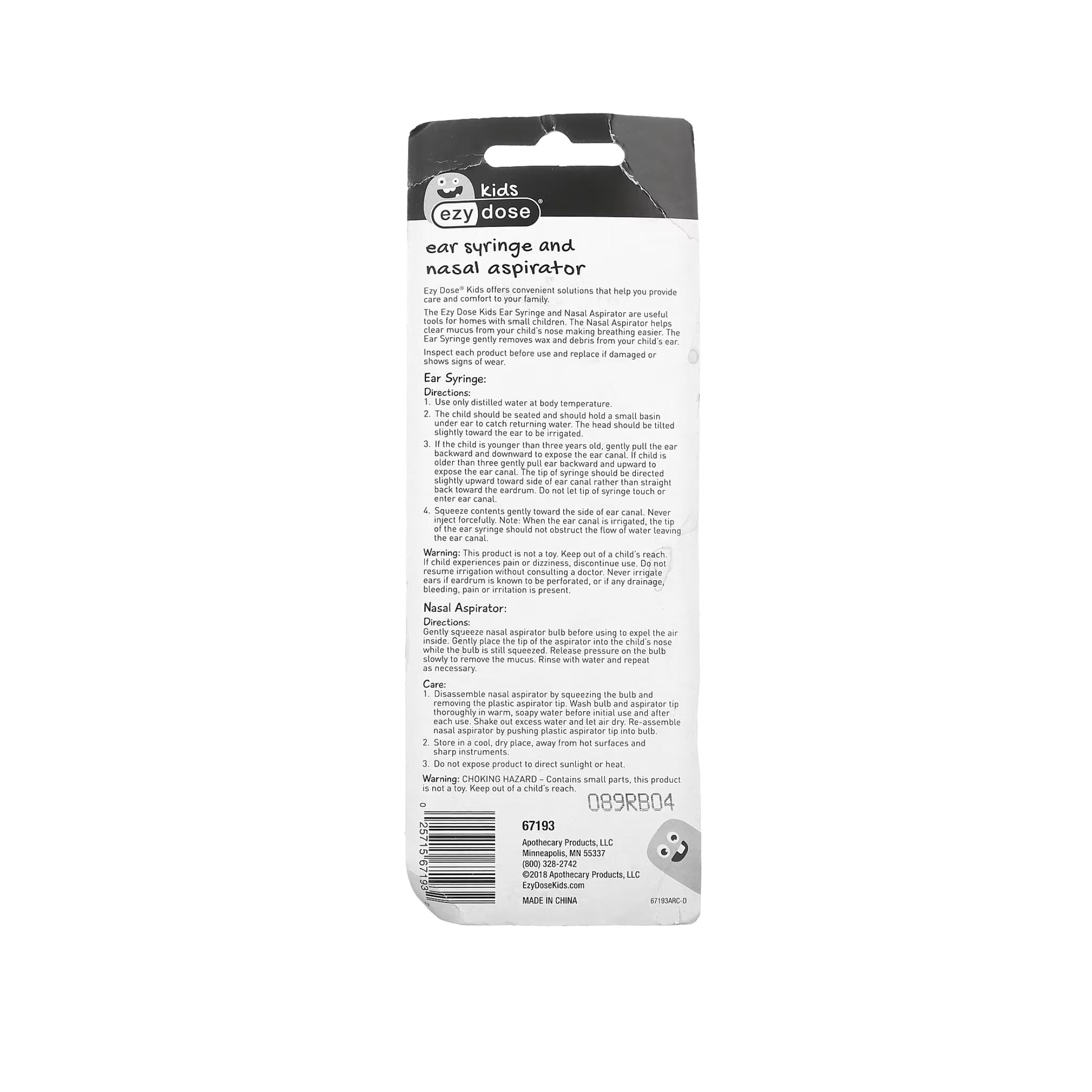 Ezy Dose Kids, Ear Syringe And Nasal Aspirator