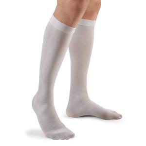 Futuro Anti-Embolism Stockings Knee Length Closed Toe Medium Regular White