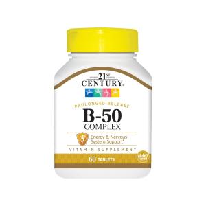 21st Century Vitamin B- 50 Complex Prolonged Release - 60 Tablets