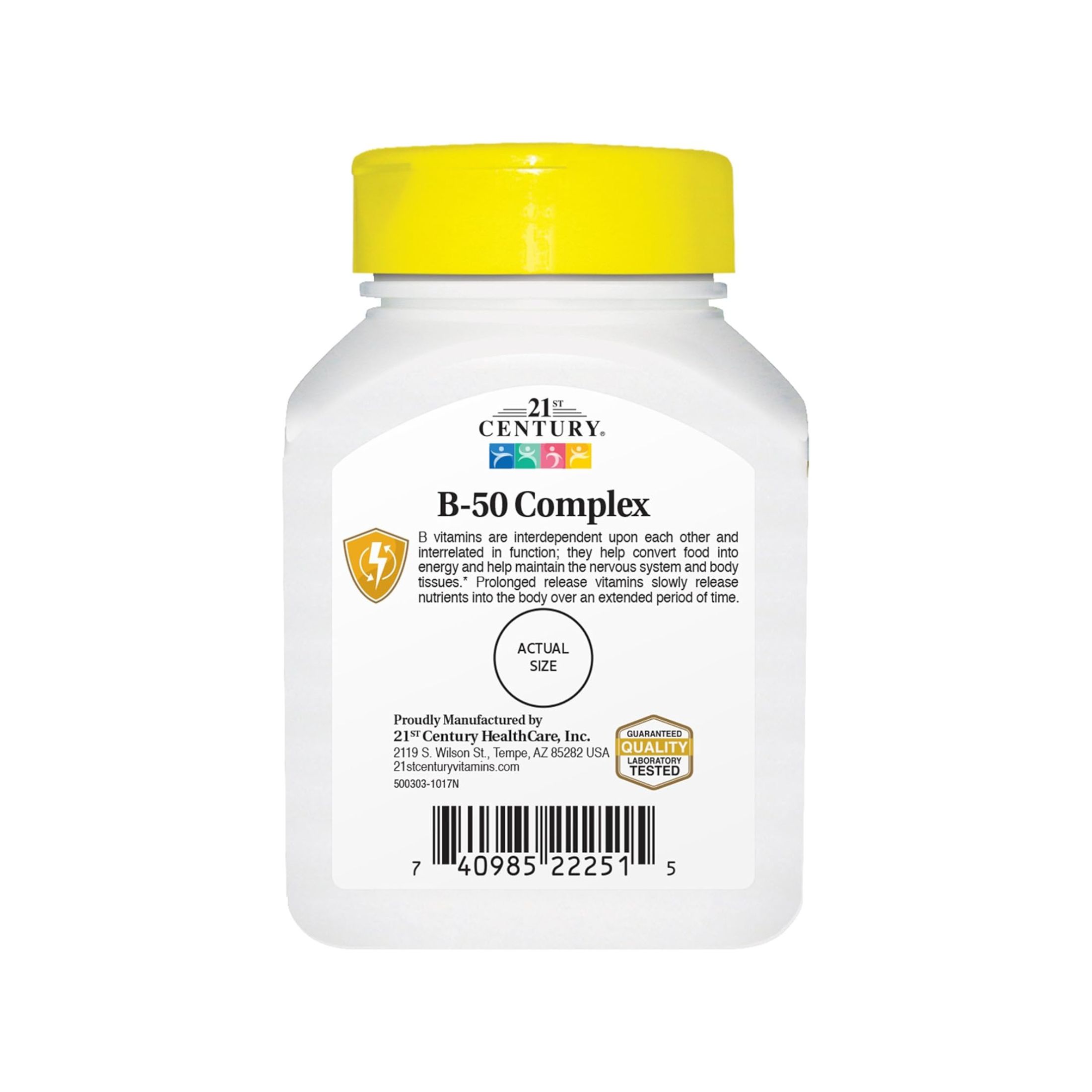 21st Century Vitamin B- 50 Complex Prolonged Release - 60 Tablets