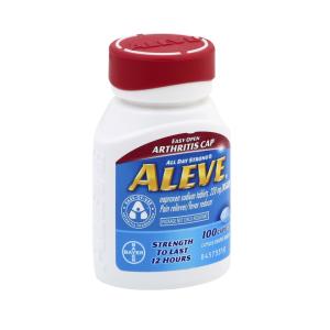 Aleve Easy Open Arthritis Cap Pain Reliever/Fever Reducer Naproxen Sodium Caplets, 220 Mg
