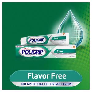 Poligrip Zinc-Free Denture Adhesive Cream, 2.4 Oz. (Sold As EA/1)
