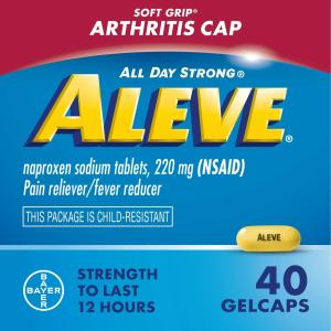 Aleve All Day Strong Gelcaps 220 Mg Soft Grip Arthritis Cap