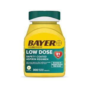 Bayer Aspirin (Nsaid) Pain Reliever, Low Dose, 81 Mg, Enteric Coated Tablets