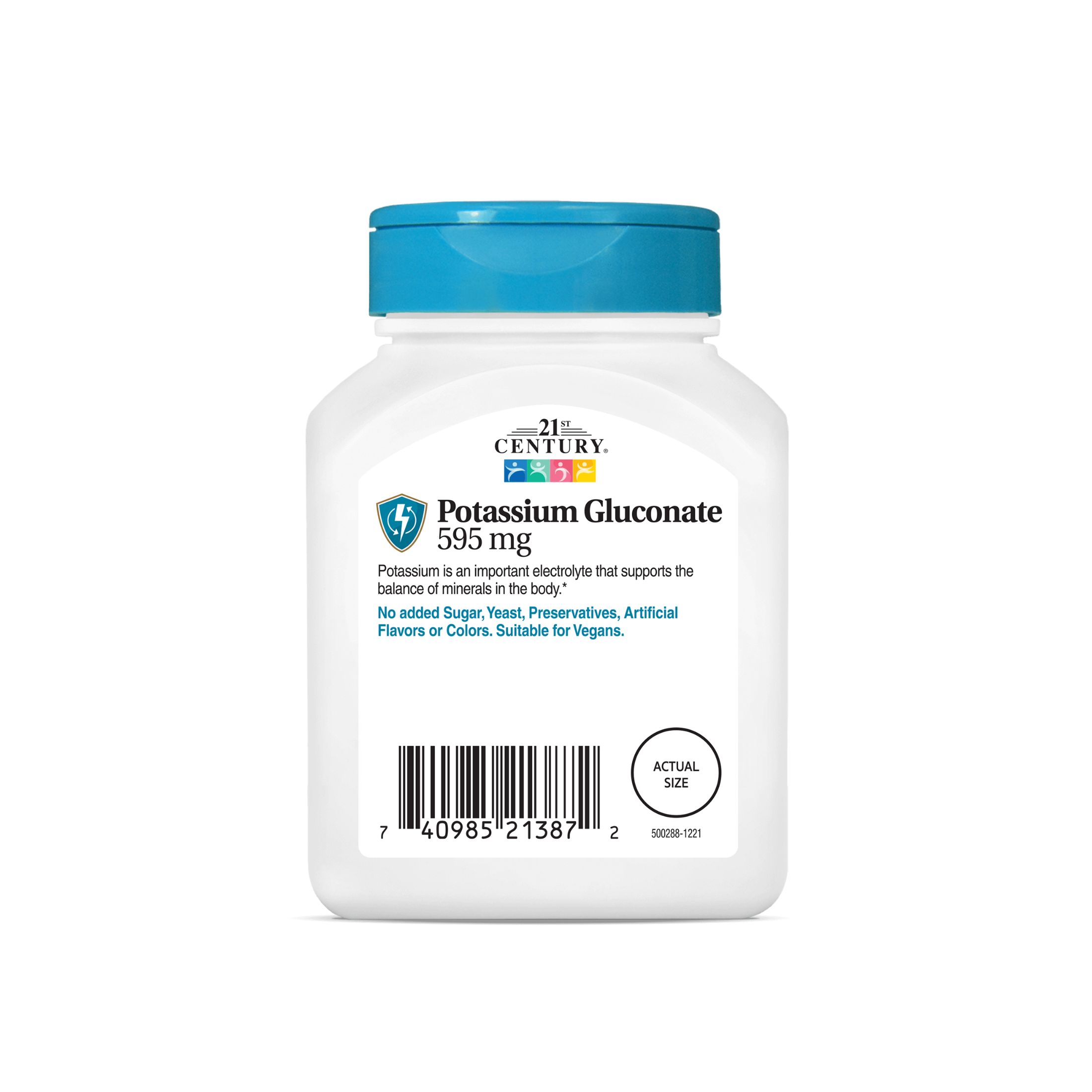 21st Century Potassium Gluconate, 595 Mg, Tablets