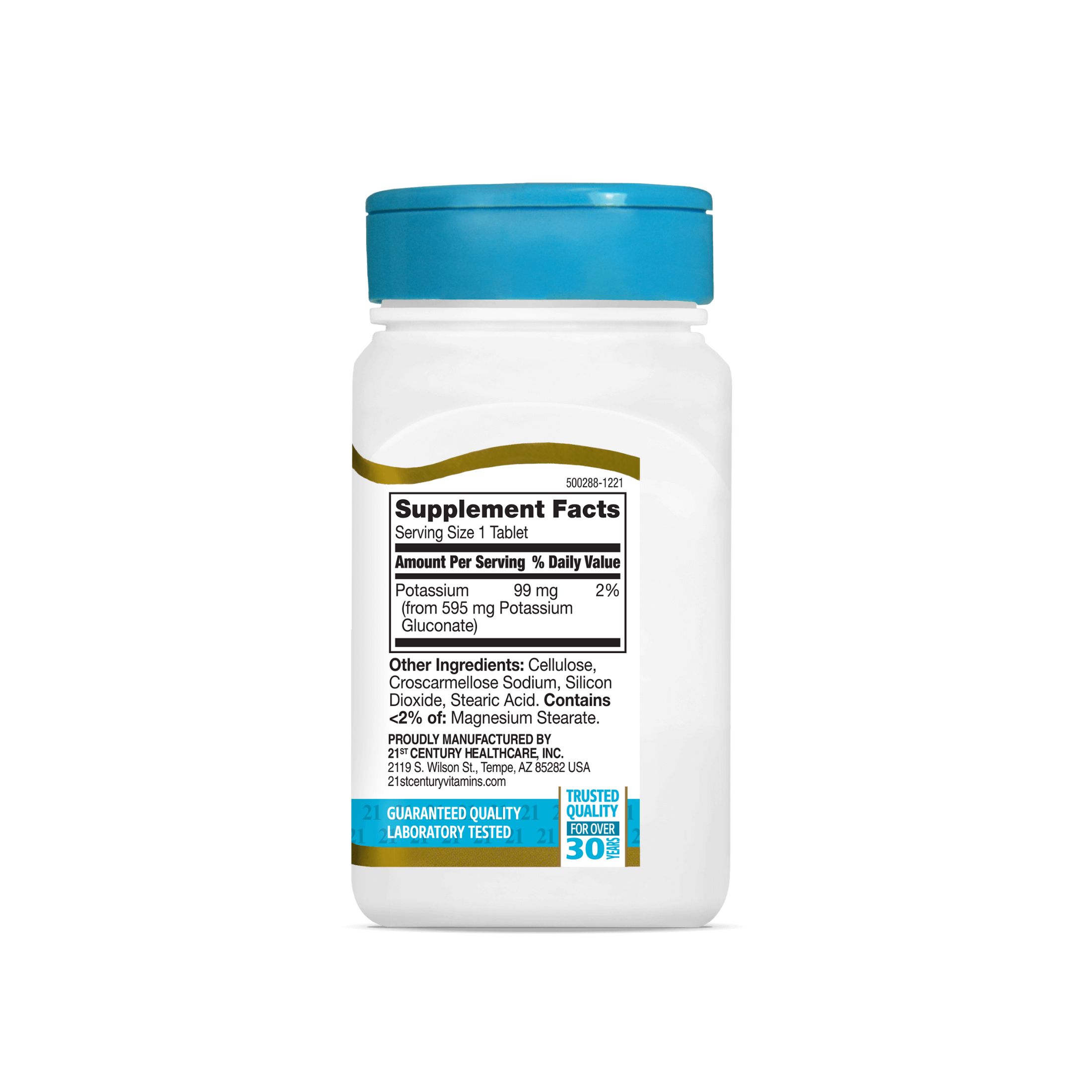 21st Century Potassium Gluconate, 595 Mg, Tablets