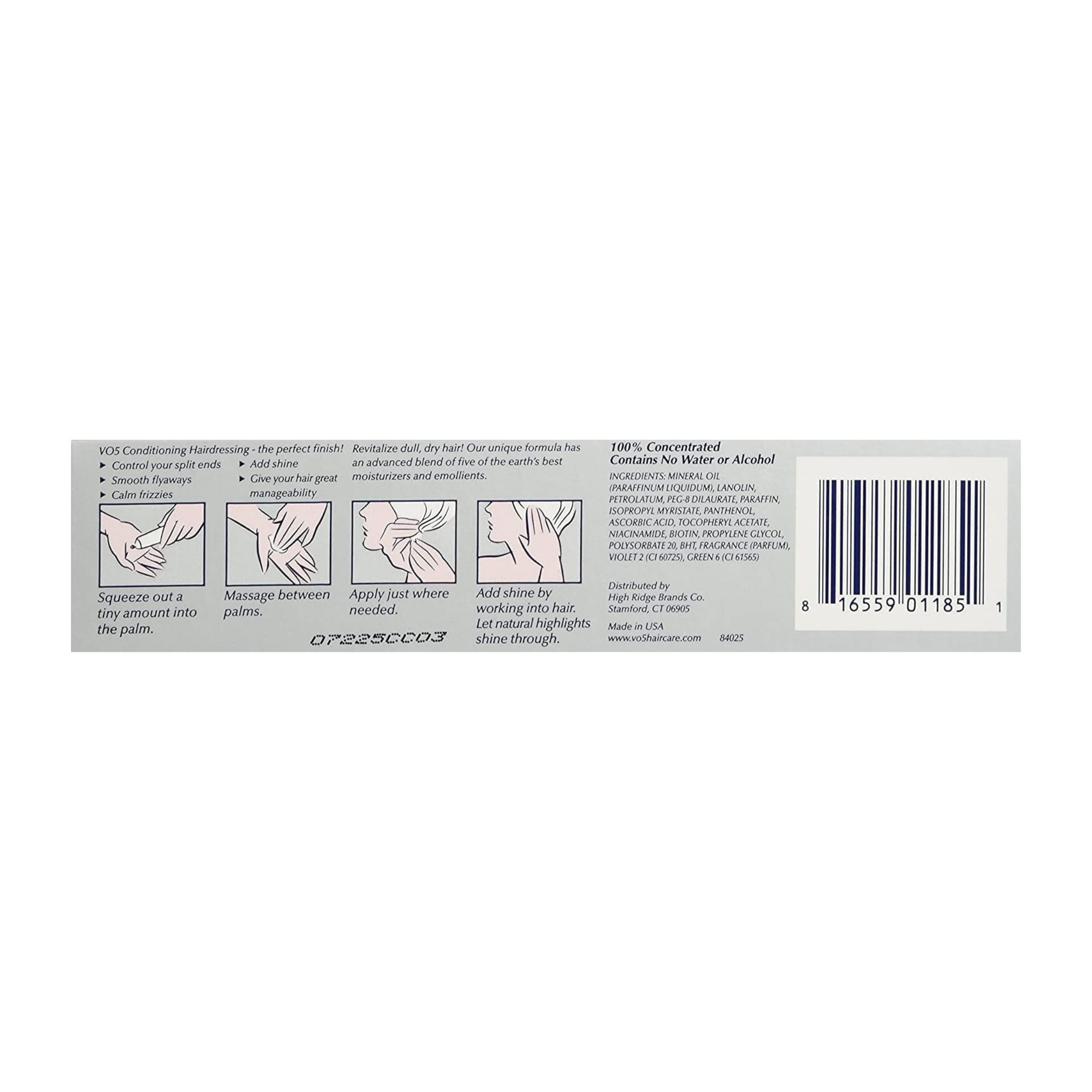 Alberto VO5 V05 Conditioning Hairdressing Gray/White/Silver Blonde Hair