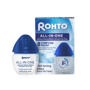 Rohto Ice Multi-symptom, Cooling Eye Drops, All In One 8 Symptom Relief, 13ml