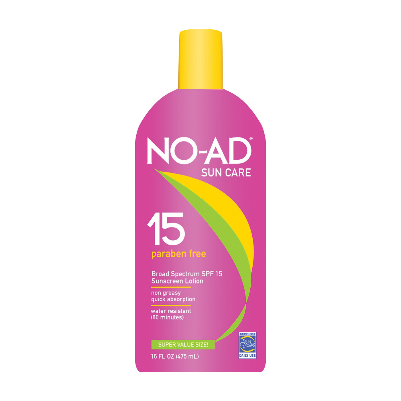 No Ad Sunscreen, Lotion, Broad Spectrum SPF 15, Super Value Size