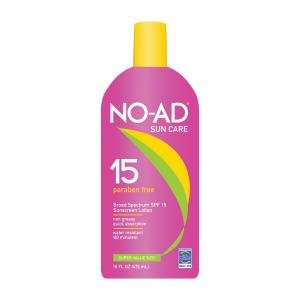 No Ad Sunscreen, Lotion, Broad Spectrum SPF 15, Super Value Size