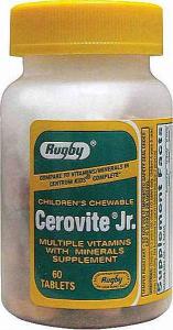 Rugby Cerovite Jr Children's Chewable - 60 Tabs