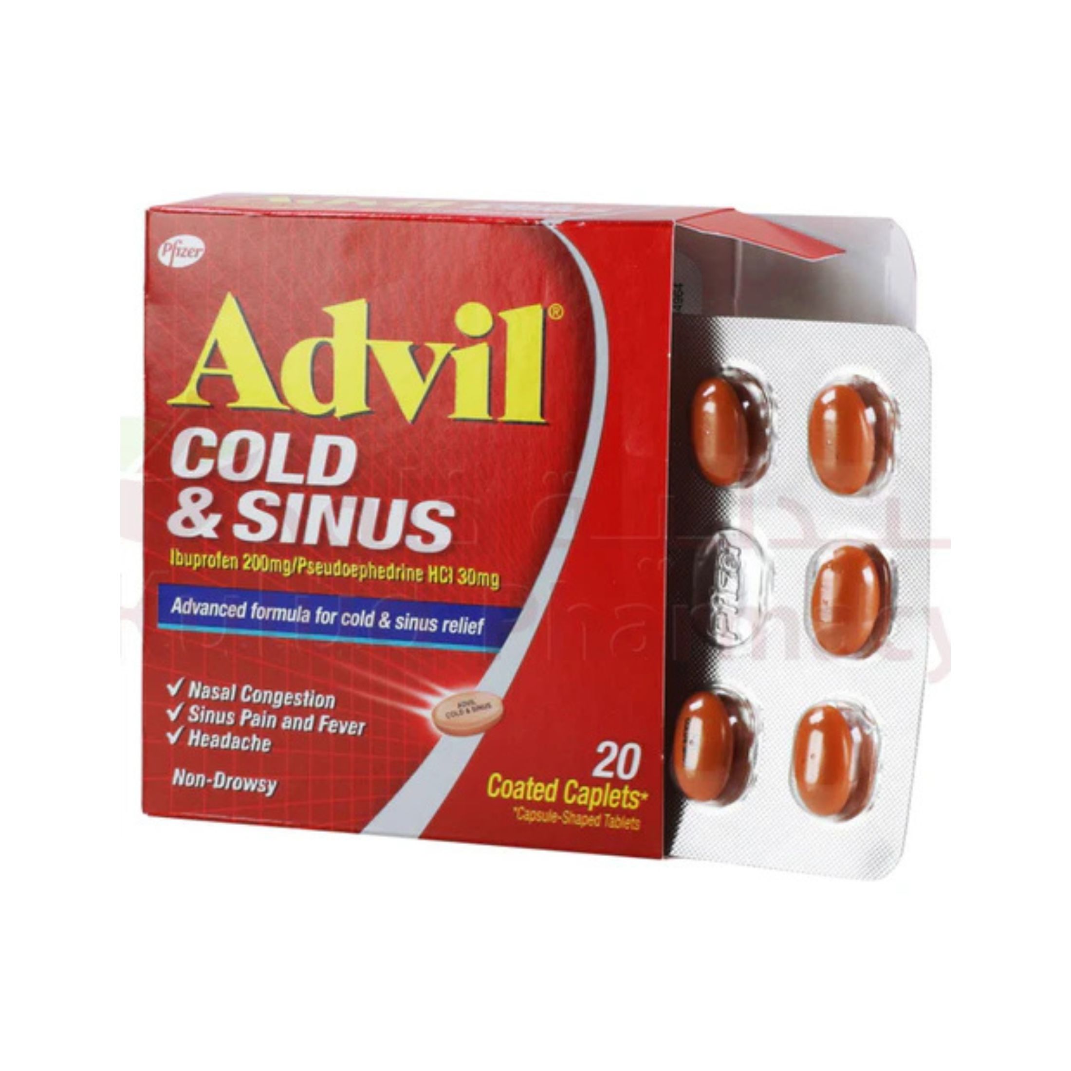 Marques Advil Capsules Cold & Sinus 20’s