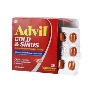 Marques Advil Capsules Cold & Sinus 20’s