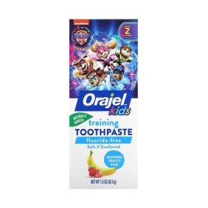 Orajel Kids Paw Patrol Natural Fruity Fun Training Toothpaste, Stage 2, 0-3 Years, 1.5 Oz