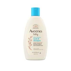 Aveeno Baby Daily Moisture Body Wash & Shampoo - Oat Extract, 8 Fl Oz