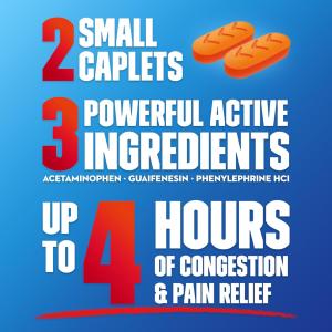 Mucinex Maximum Strength Sinus-max Severe Congestion & Pain, Sinus Symptom Relief, Pain Reliever, Expectorant And Nasal Decongestant, 20 Caplets