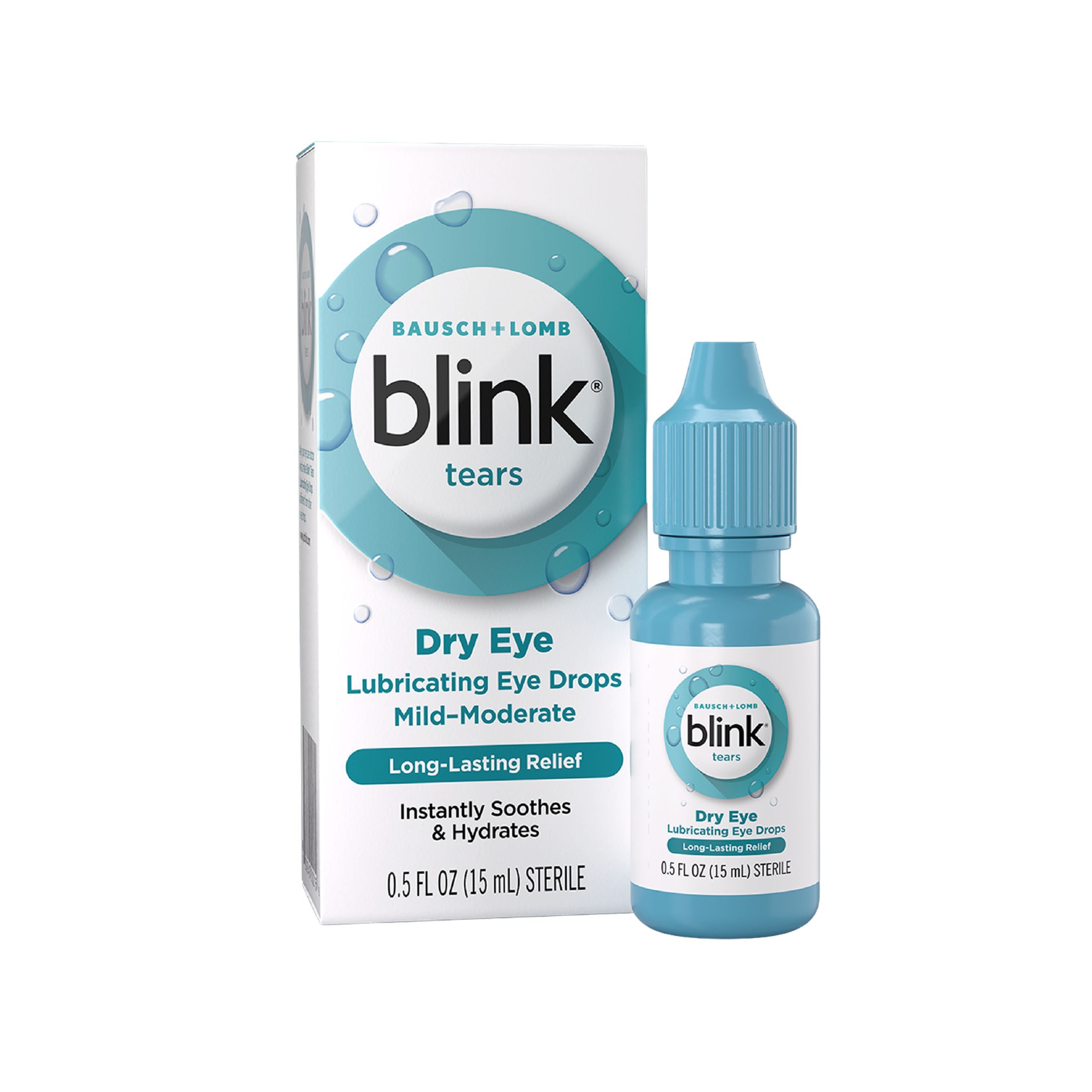 Blink Tears Mild-Moderate Dry Eye Lubricating Drops - 0.5 Fl Oz