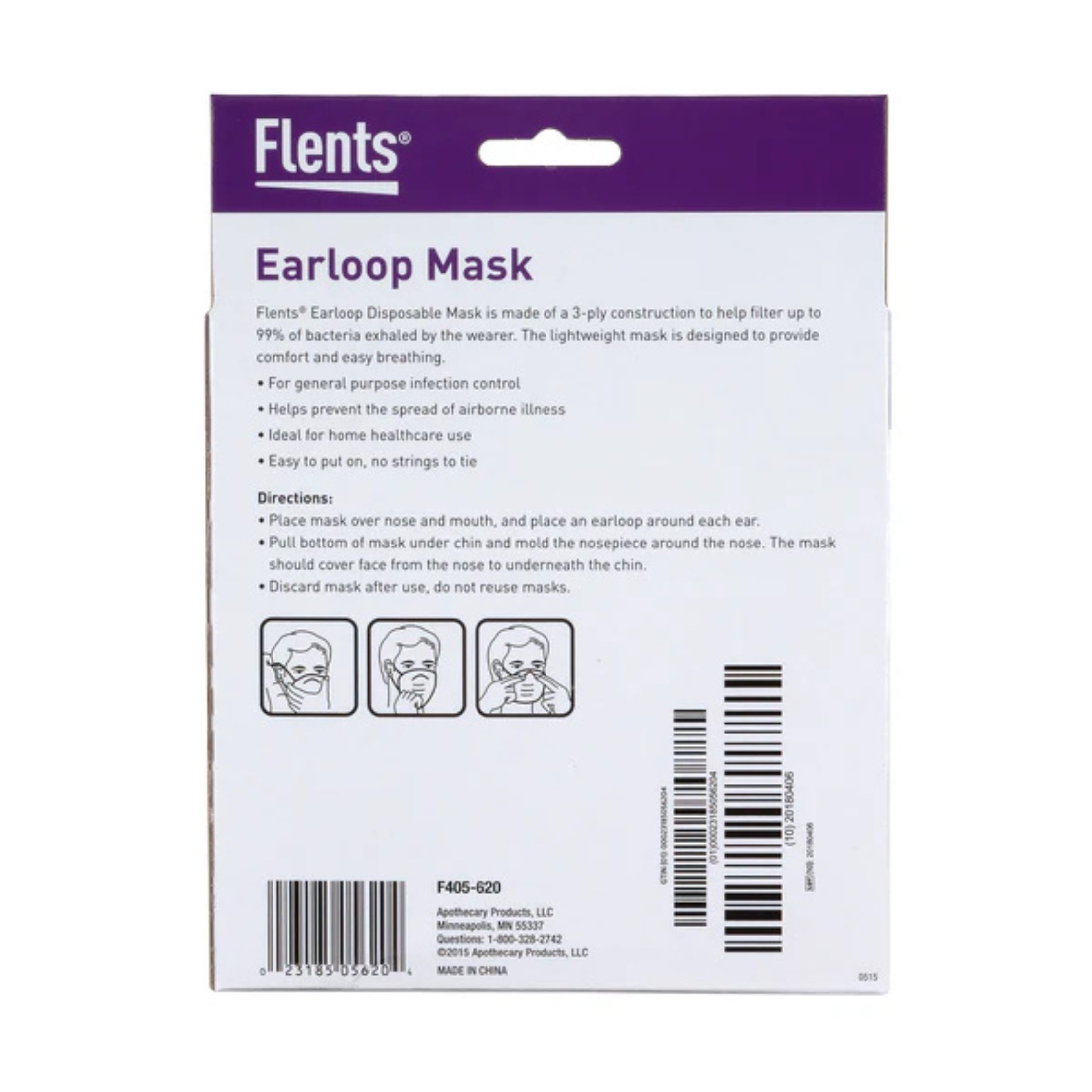 Flents Earloop Mask