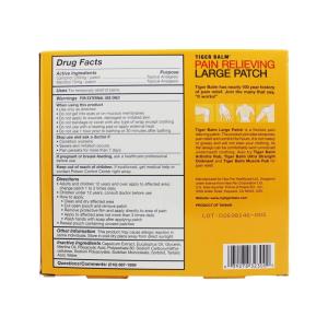 Tiger Balm Pain Relieving Patch, 5 Patches