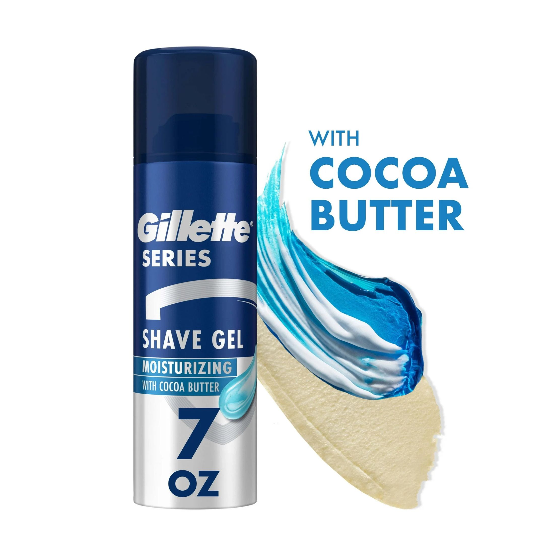Gillette Series Moisturizing Shave Gel For Men With Cocoa Butter