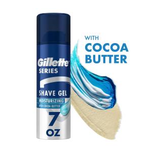 Gillette Series Moisturizing Shave Gel For Men With Cocoa Butter
