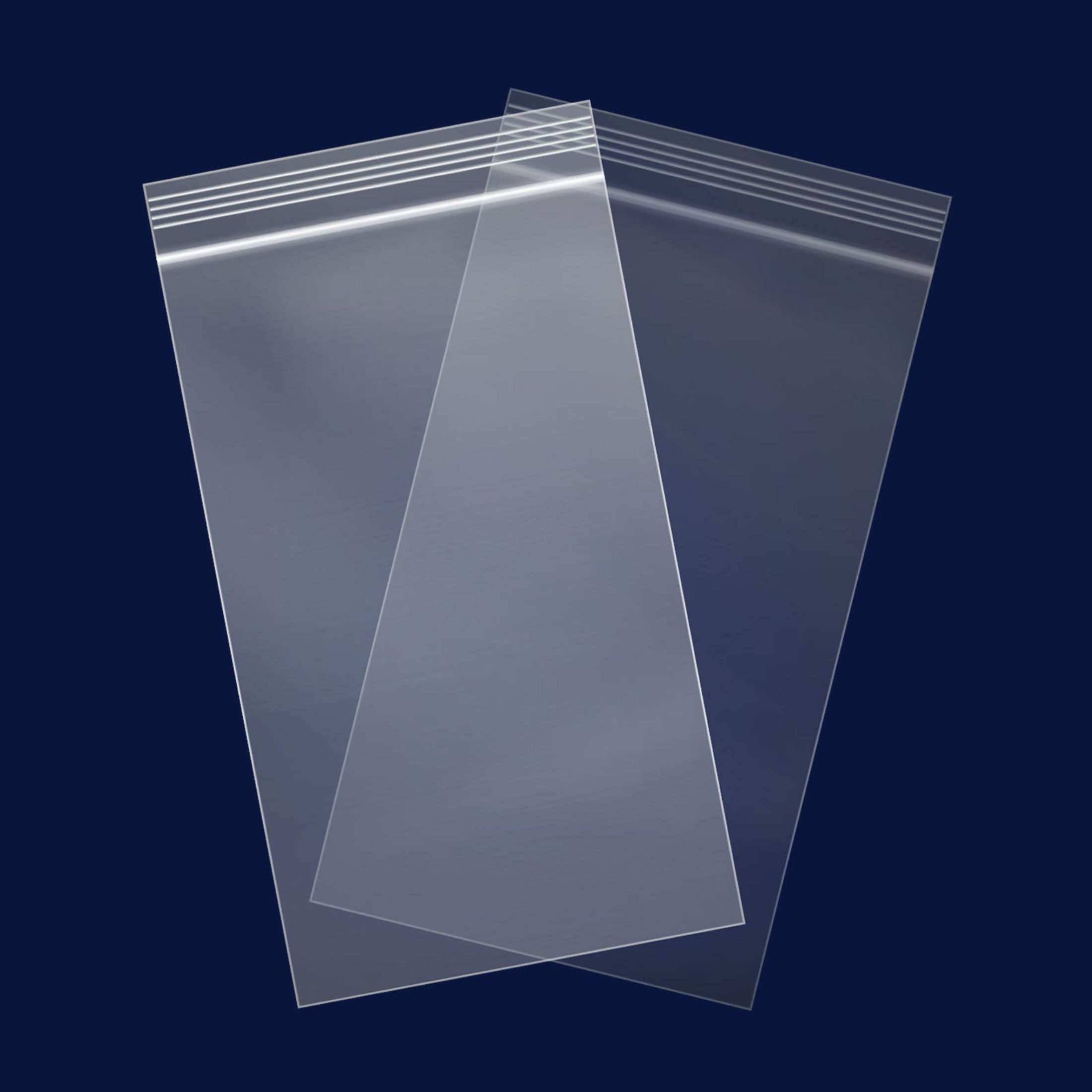 General Supply Zip Reclosable Poly Bags, 2 Mil, 6" X 9", Clear, 1