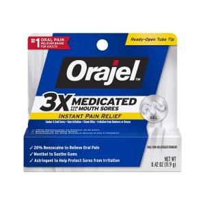 Orajel Instant Pain Relief For All Mouth Sores Maximum Strength Gel