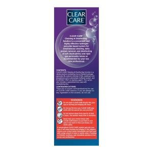 Clear Care Cleaning & Disinfecting Solution, Triple Action Cleaning, 12 Fl Oz