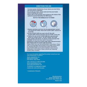 Clear Care Cleaning & Disinfecting Solution, Triple Action Cleaning, 12 Fl Oz