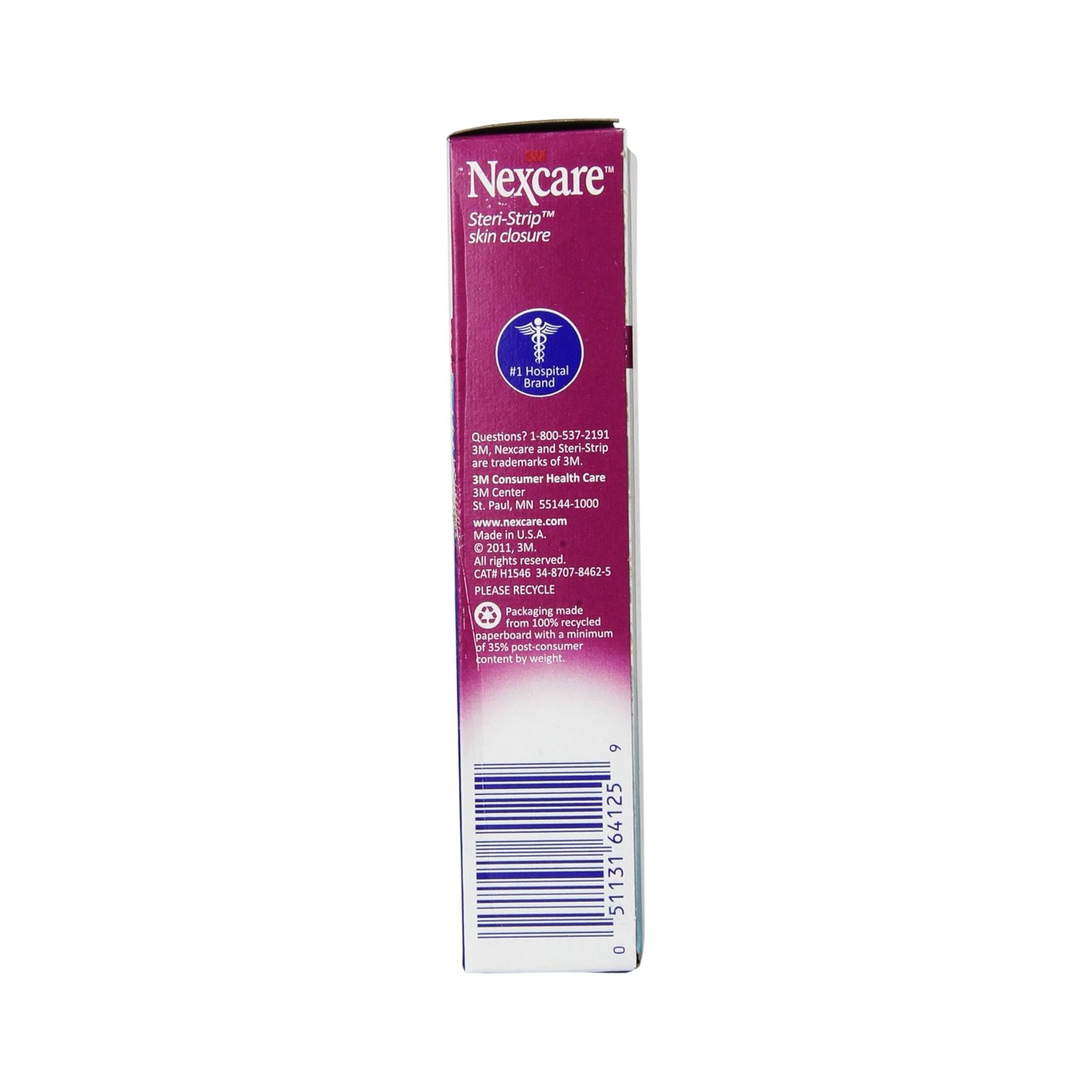 Nexcare 3M H1546 Steri-Strip Skin Closure, 1/4 In X 4 In, 30 Strips