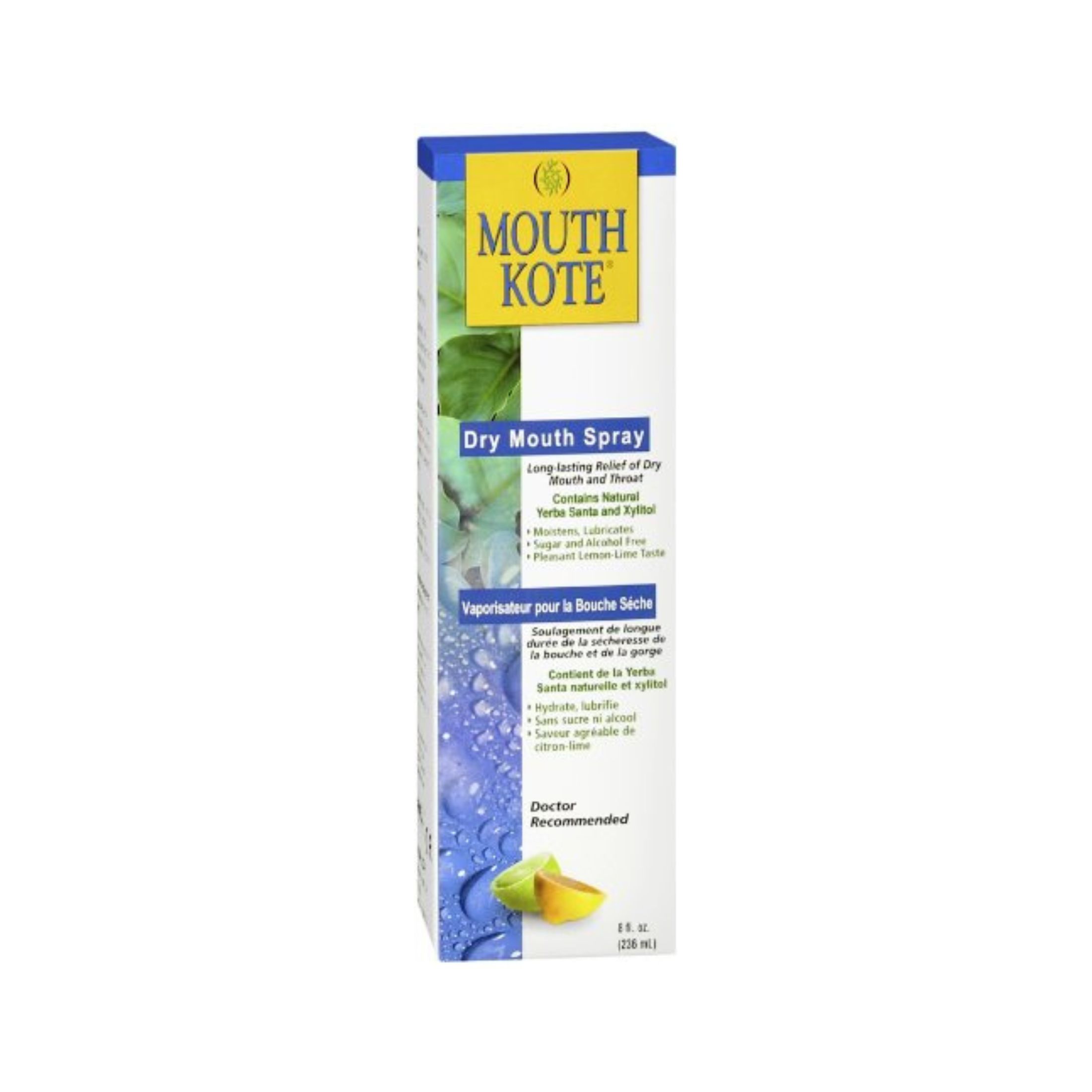 Mouth Kote Oral Moisturizer Spray For Dry Lemon-Lime - 8 Oz