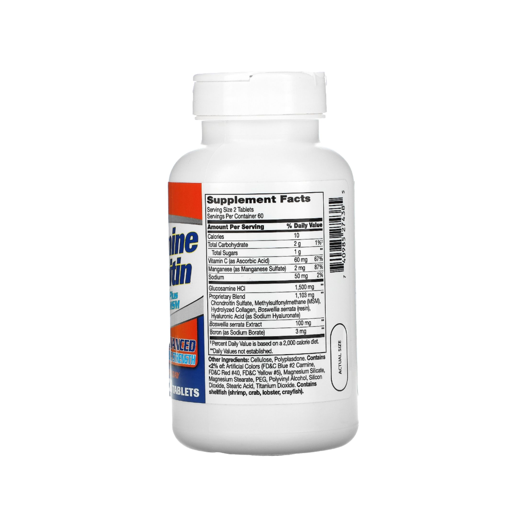 21st Century Glucosamine & Chondroitin Plus MSM Tablets