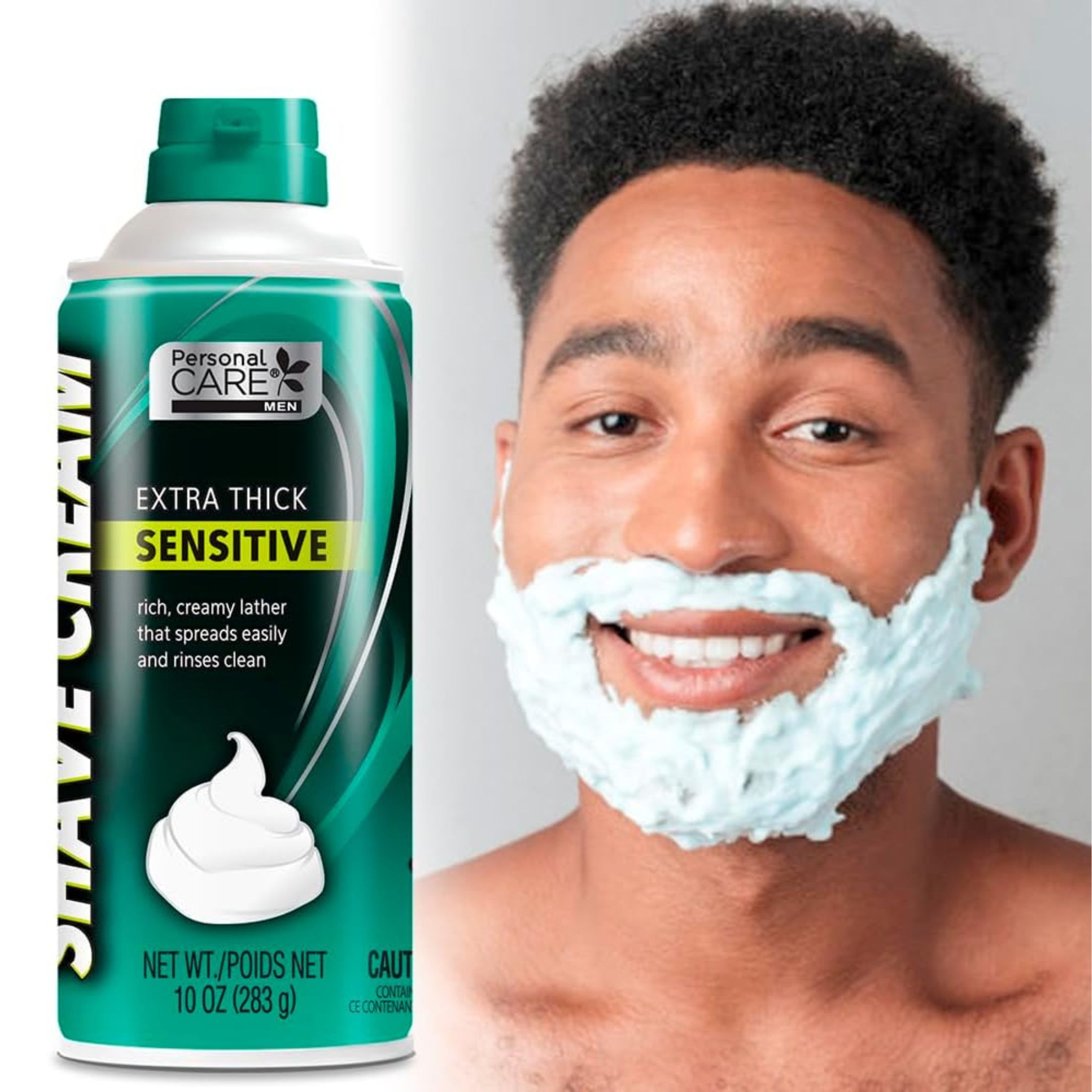 Personal Care Shave Cream, Extra Thick, Sensitive Skin