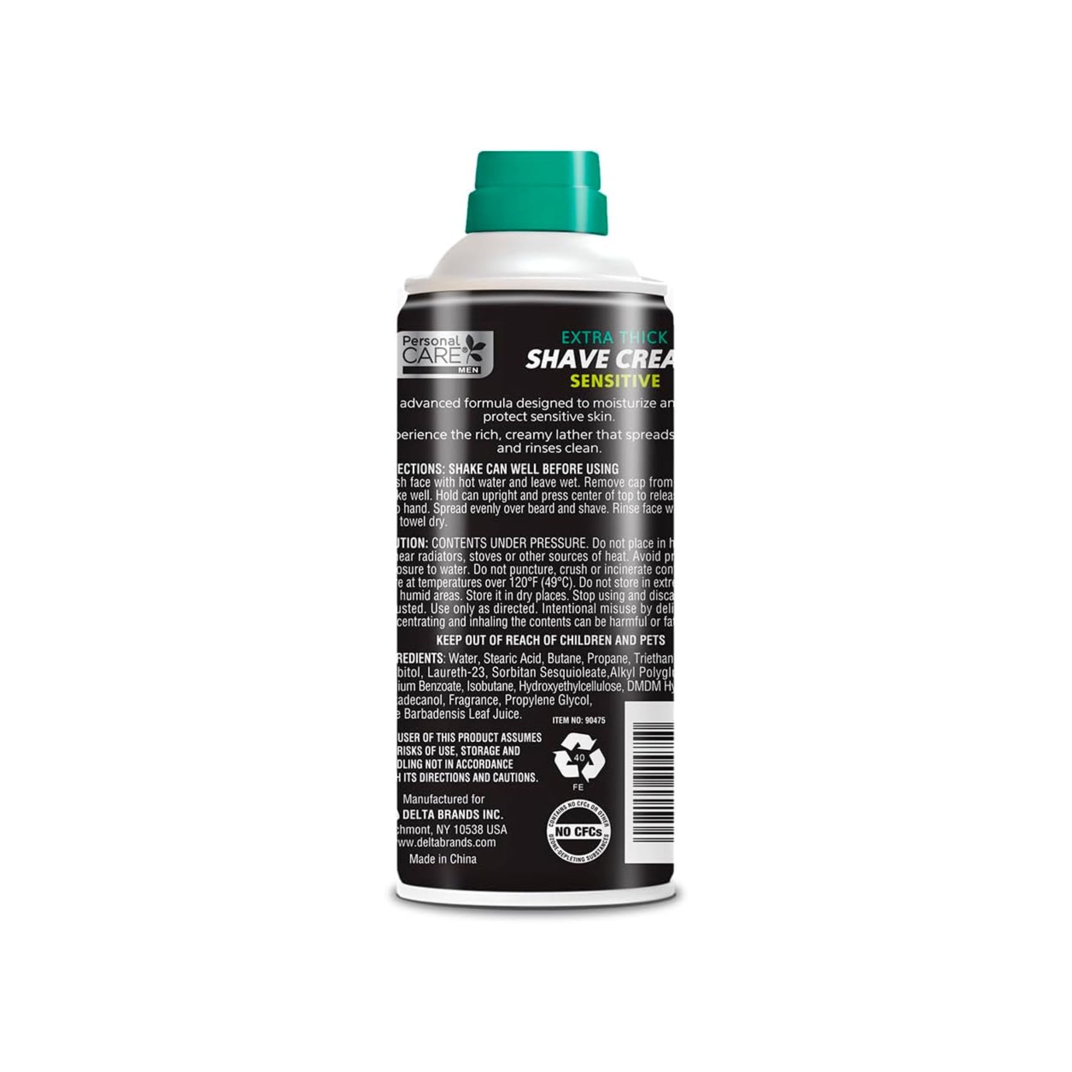 Personal Care Shave Cream, Extra Thick, Sensitive Skin