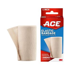 ACE Elastic Bandage, With Hook Closure, 4 Inch Width