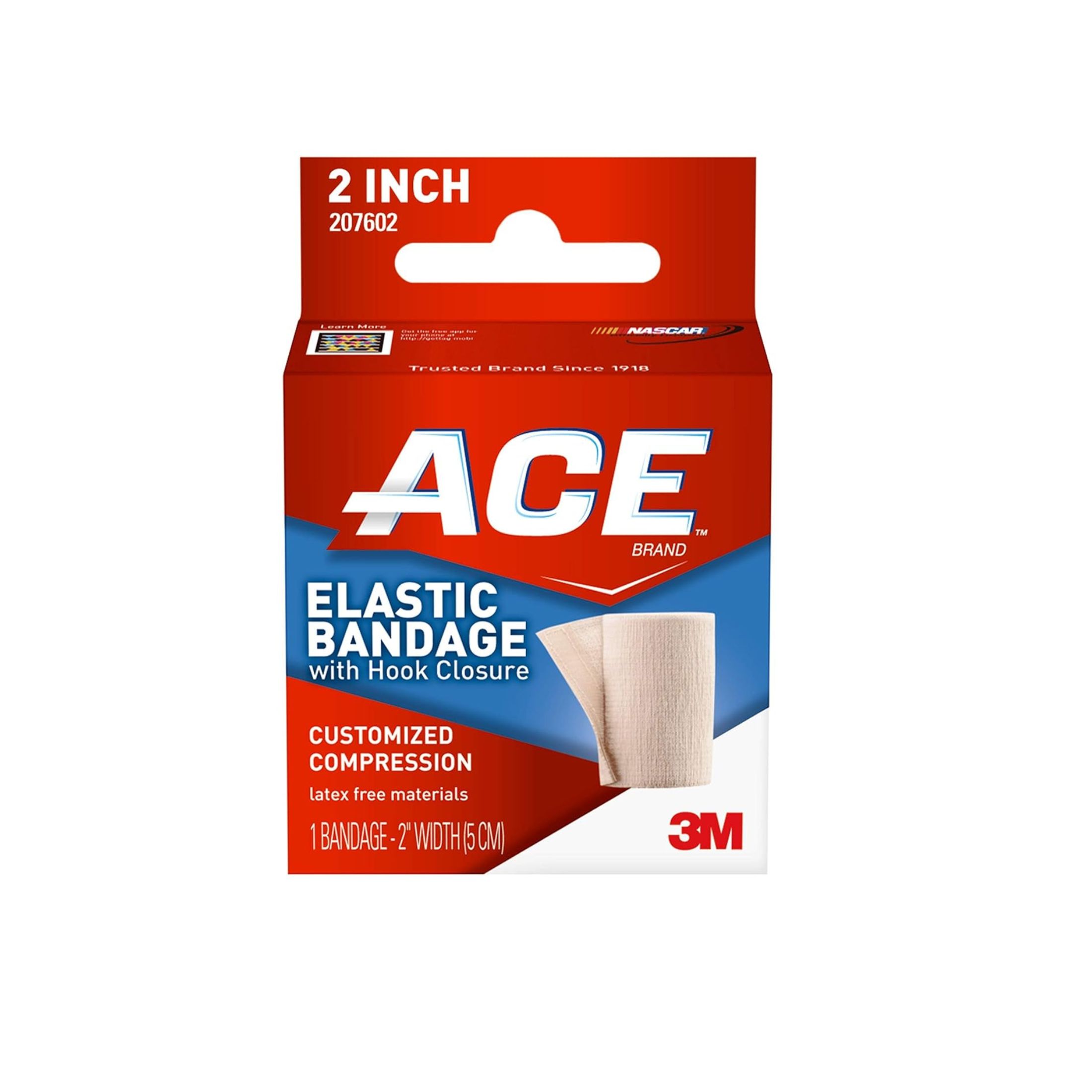 ACE Elastic Bandage, With Hook Closure, 2 Inch Width