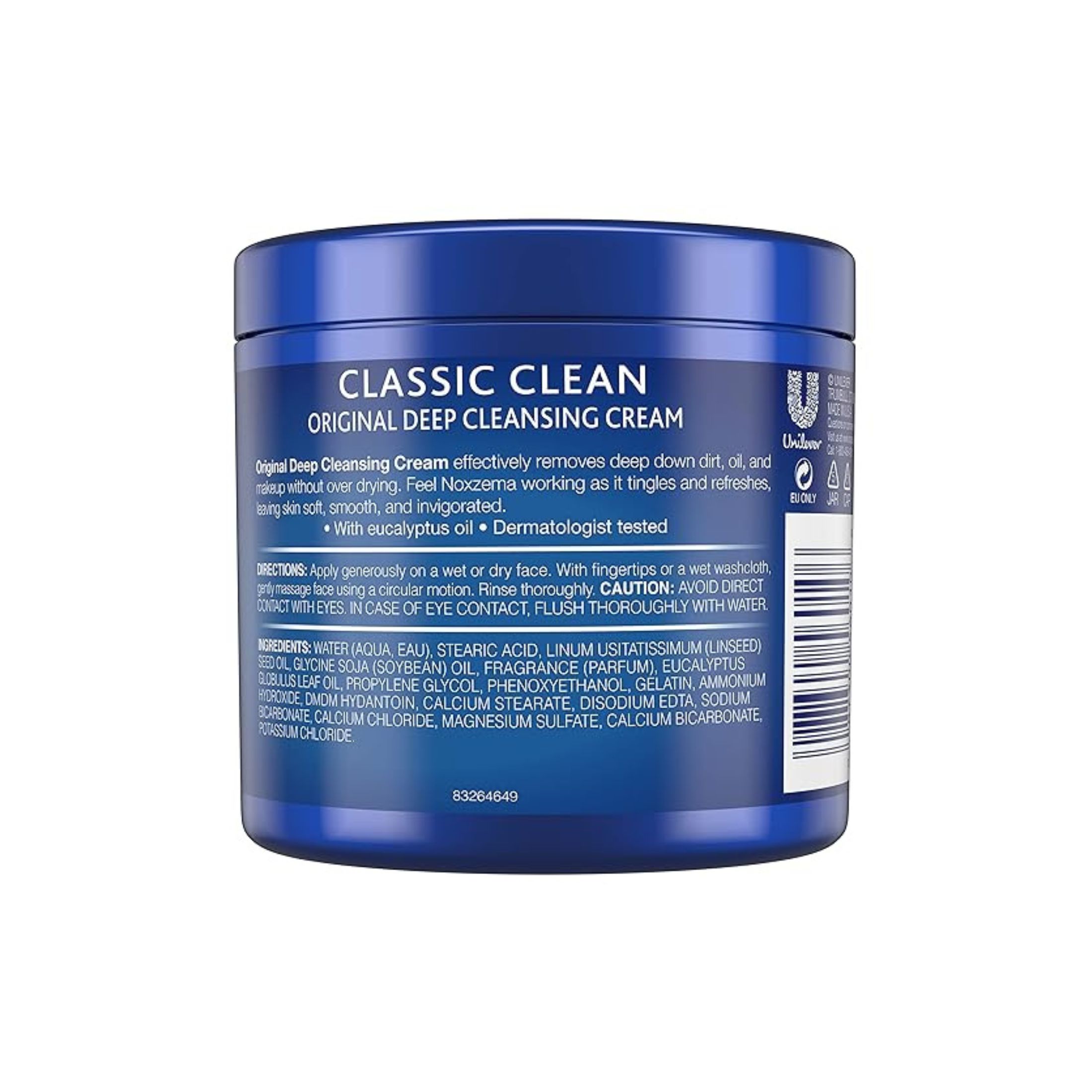 Noxzema Classic Clean Cleanser Original Deep Cleansing Cream 12 Oz